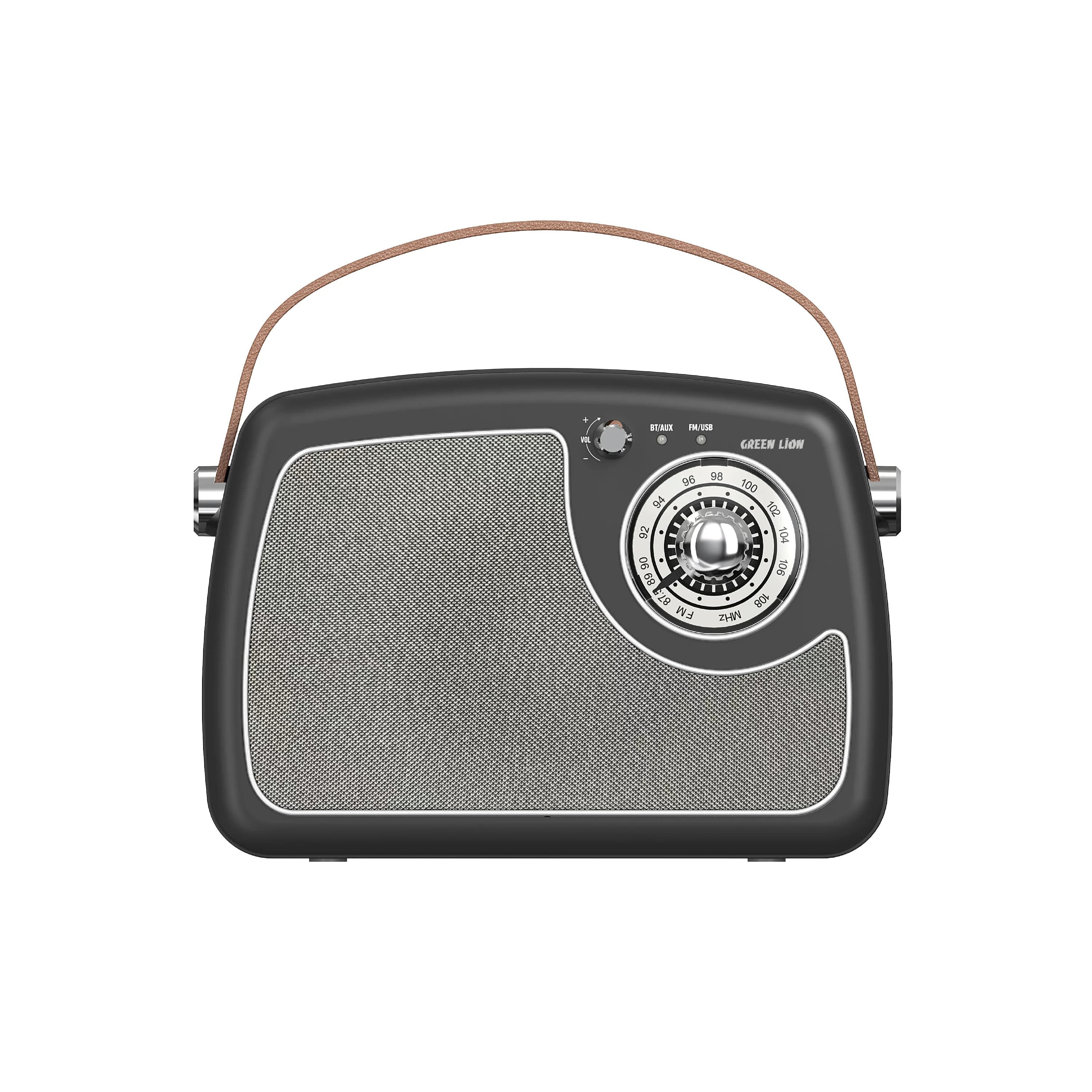 Green Lion Retro Radio Speaker GNRETRDSPKBK - Bluetooth 5.3, Black 1 Green Lion Retro Radio Speaker GNRETRDSPKBK - Bluetooth 5.3, Black 1