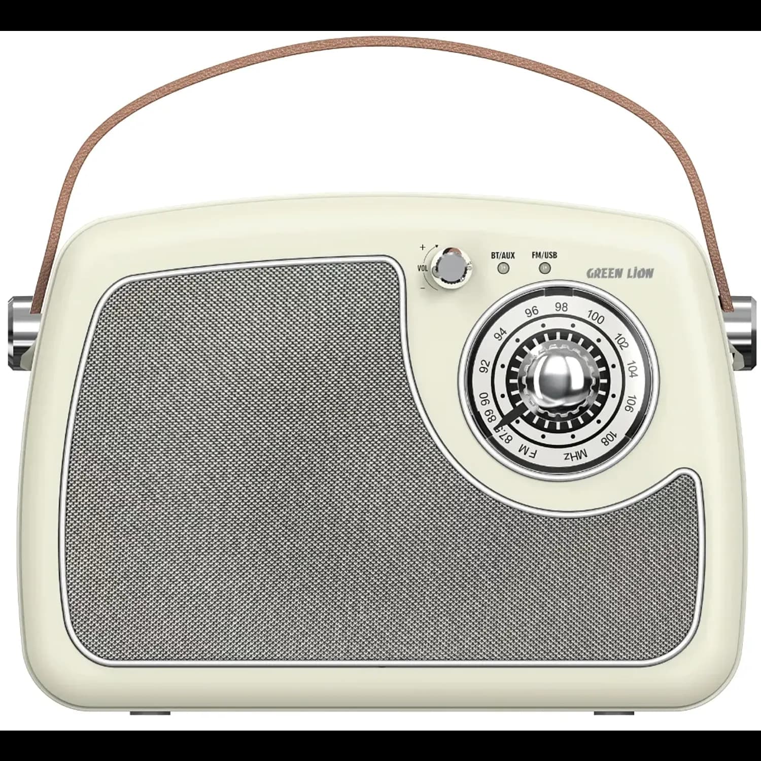 Green Lion Retro Radio Speaker - Bluetooth 5.3, Cream 1 Green Lion Retro Radio Speaker - Bluetooth 5.3, Cream 1