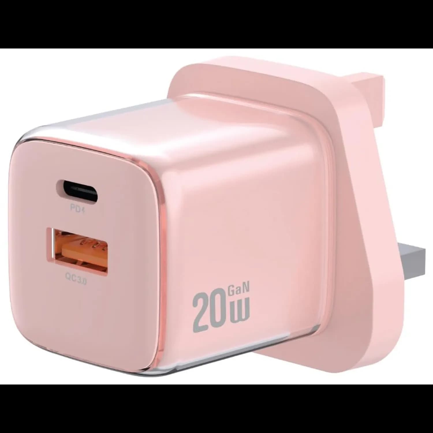 Green Lion Dual Port Charger Reva - 20W PD+QC, Pink 1