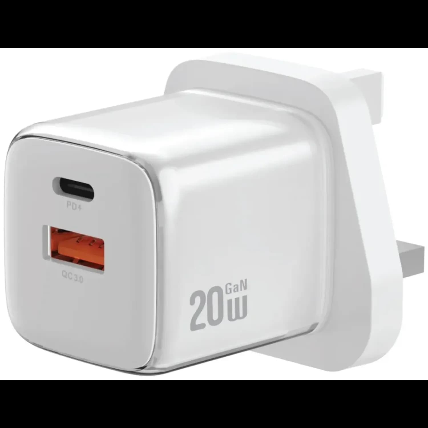 GREEN LION Wall Charger - Dual Port 20W PD & 18W QC, White — White 1 GREEN LION Wall Charger - Dual Port 20W PD & 18W QC, White — White 1