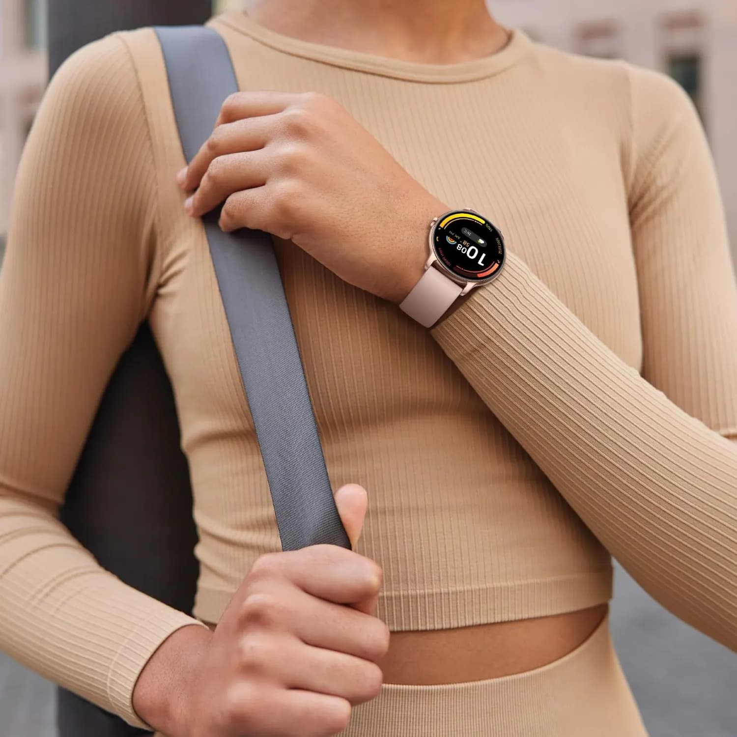 Green Lion Smart Watch Rivo - Silicone Strap, Pink 2