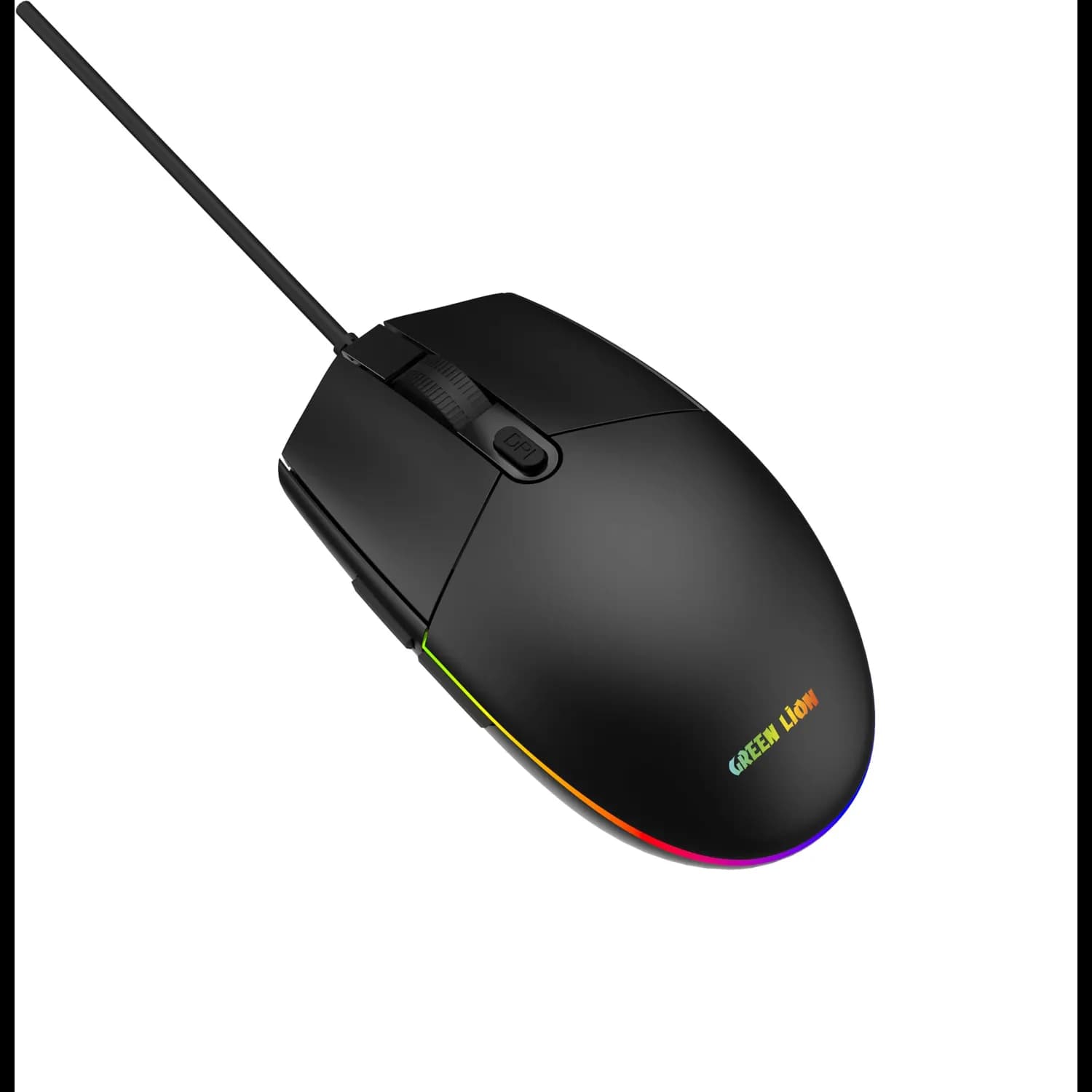 Green Lion Gaming Mouse GNWM8WGMSEBK - Wired, 6 Keys, RGB, Black 3