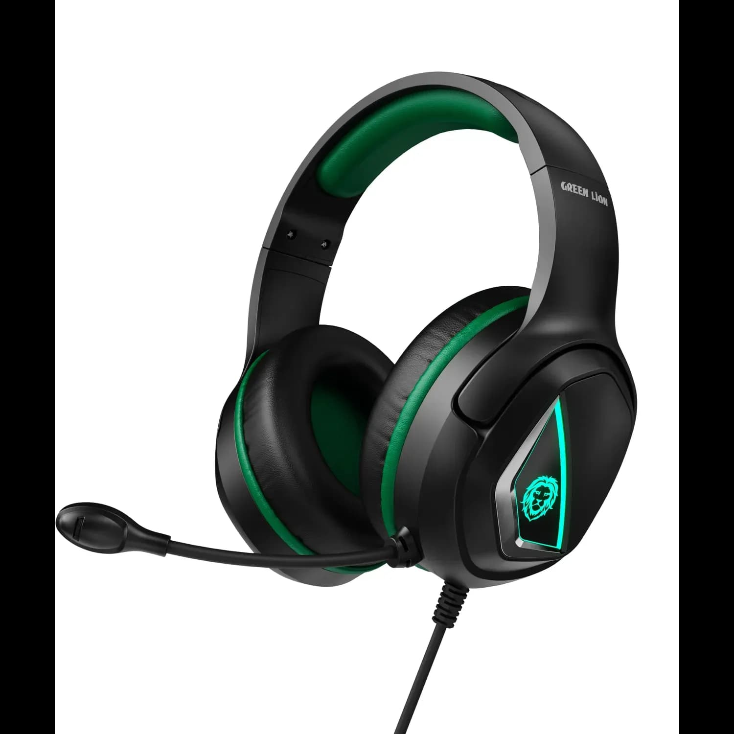 Green Lion Gaming Headphone RUNNER - Wired, Black 1