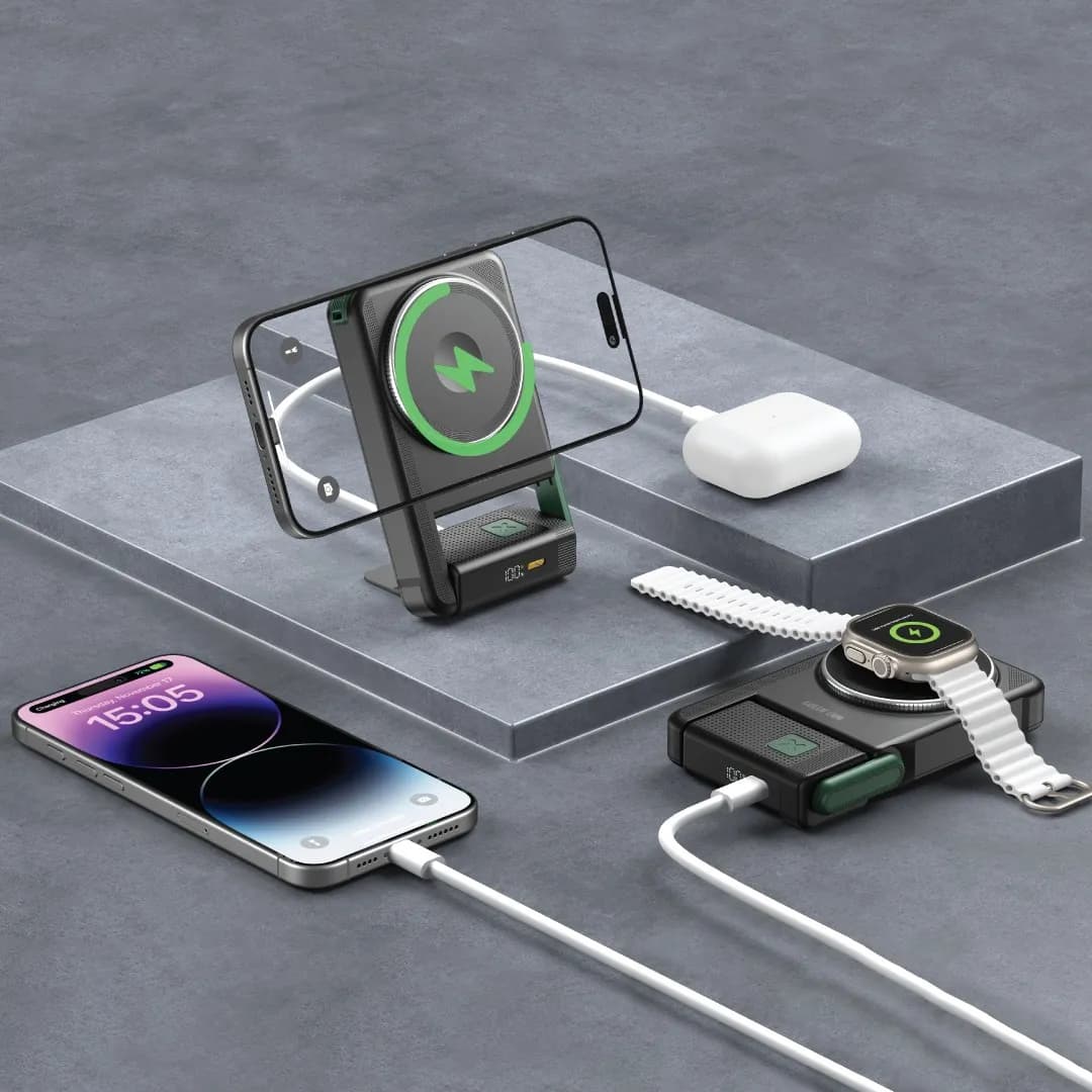 Green Lion Rotex MagSafe 10000mAh Power Bank - Black 1 Green Lion Rotex MagSafe 10000mAh Power Bank - Black 1