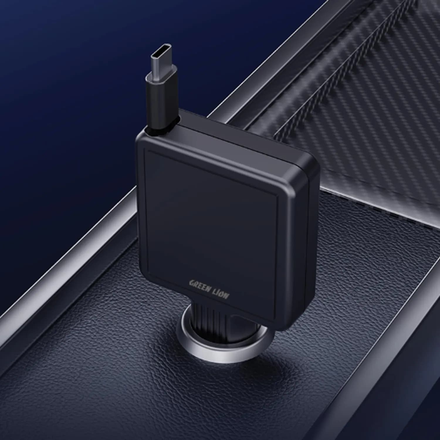 Green Lion USB-C to Lightning Cable - Braided, 1M, Black 2