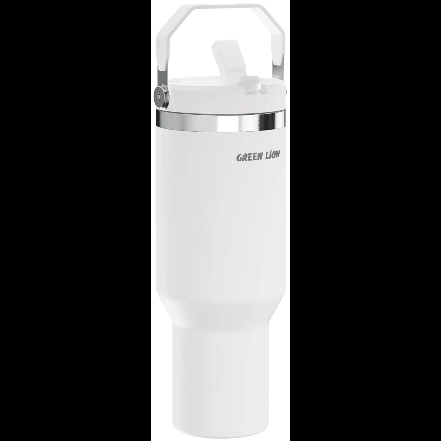 Green Lion Vacuum Tumbler - 900ml, Black — White 1 Green Lion Vacuum Tumbler - 900ml, Black — White 1