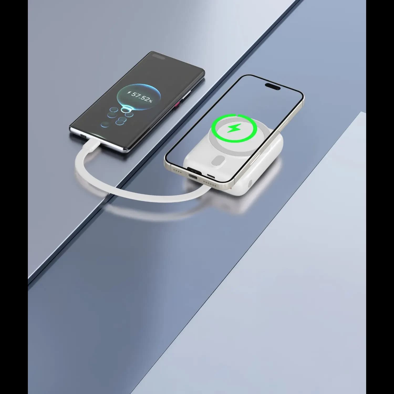 Green Lion Power Bank Revon - 10000mAh PD 20W, Silver — Silver 2