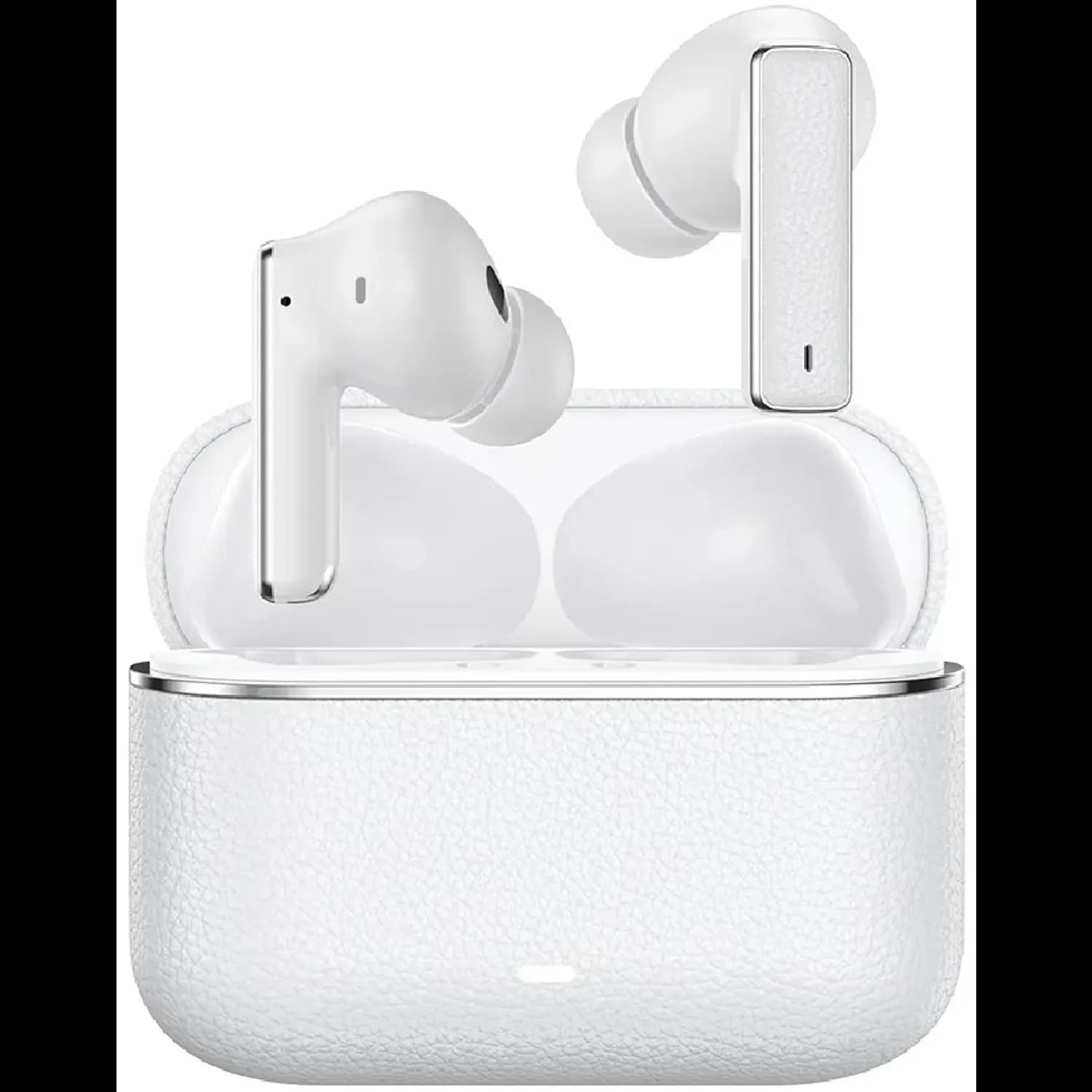Green Lion Earbuds River TWS - ANC, Bluetooth 5.4, 35Hr Battery, White — Black 2