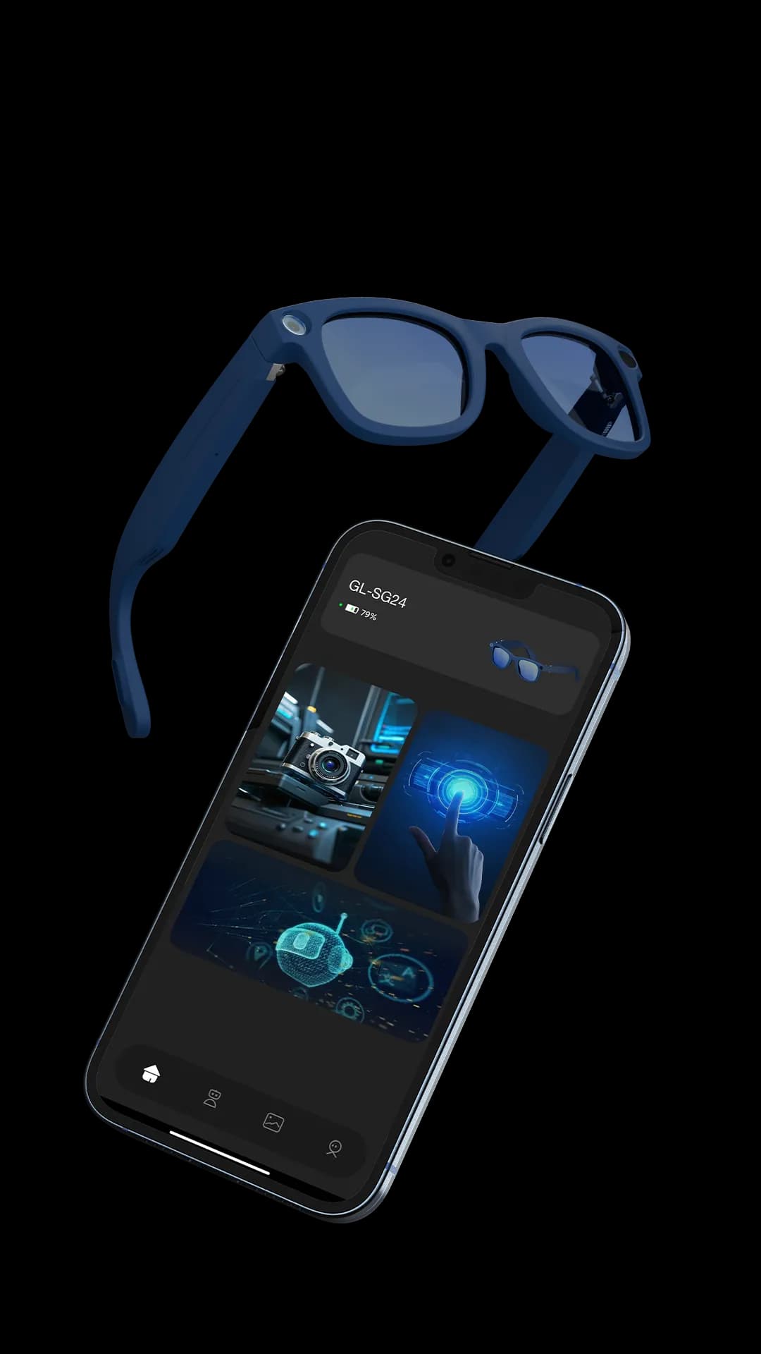 Green Lion Rayna AI Smart Glasses — Black 3