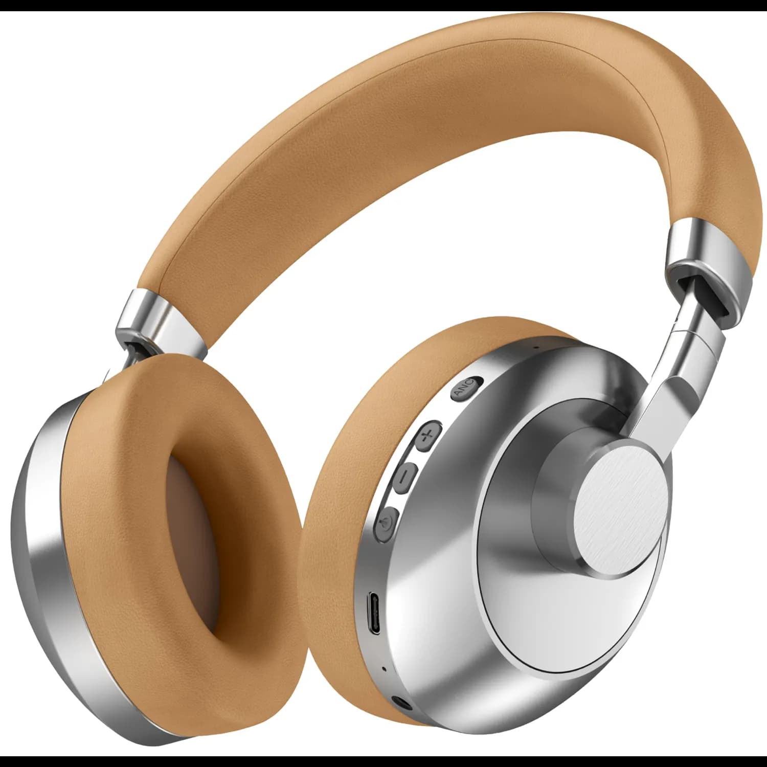 Green Lion Headphones Rhythm X50 ANC - 50H Playtime, Brown — Black 3