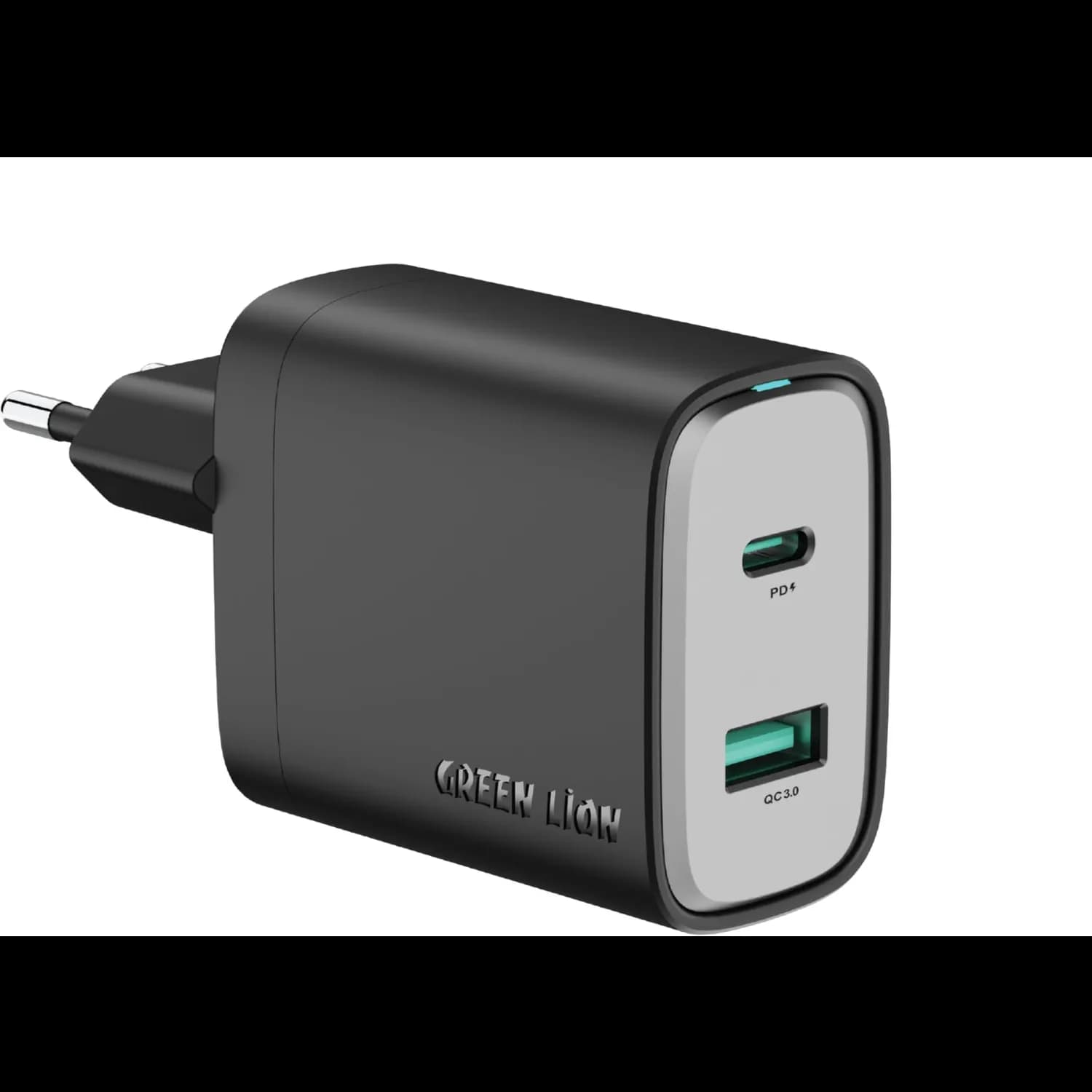 Green Lion Wall Charger Supra - 45W GaN Dual Port, Black 1 Green Lion Wall Charger Supra - 45W GaN Dual Port, Black 1