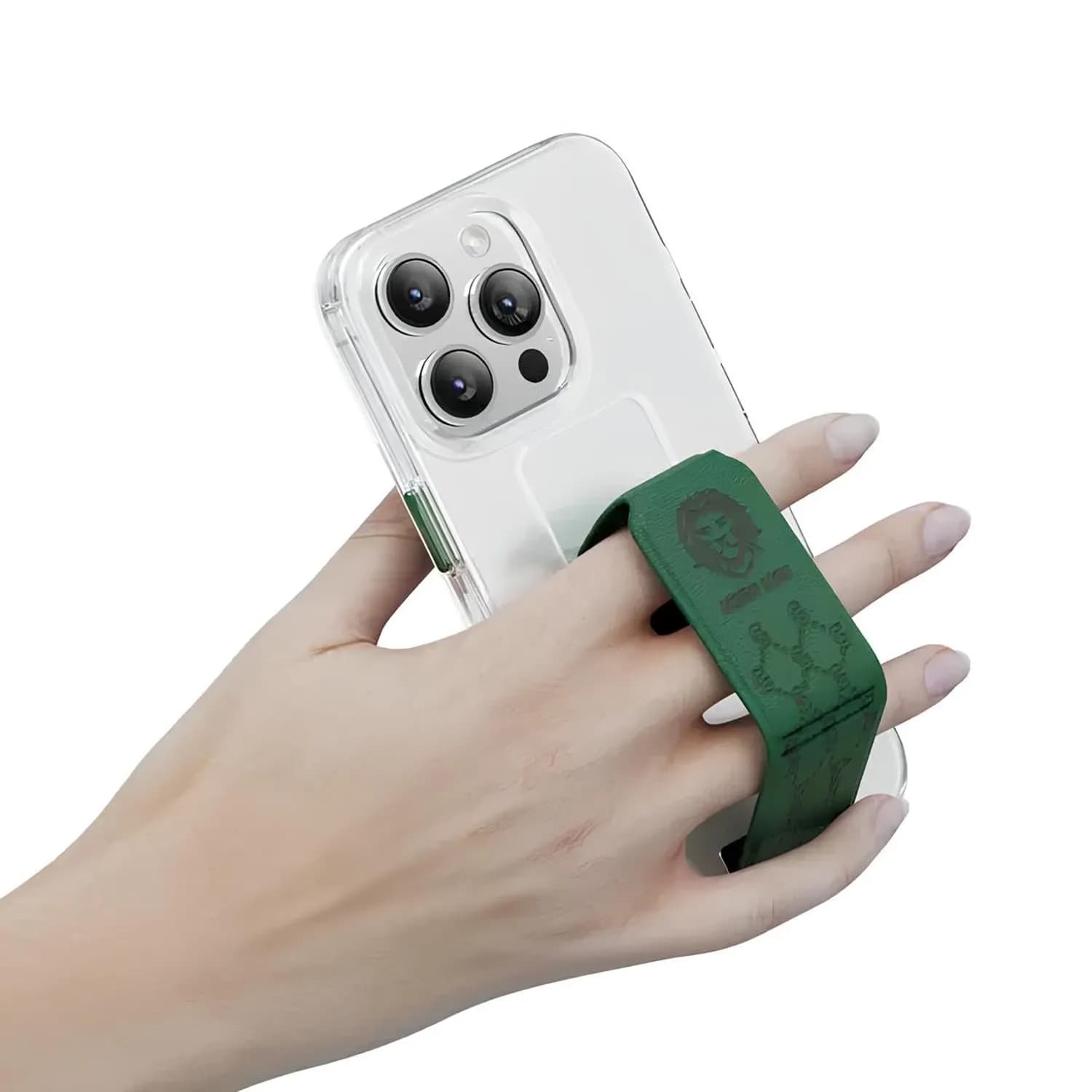 Green Lion Clear Case Series 9 - Shockproof, Green for iPhone 14 Plus 4