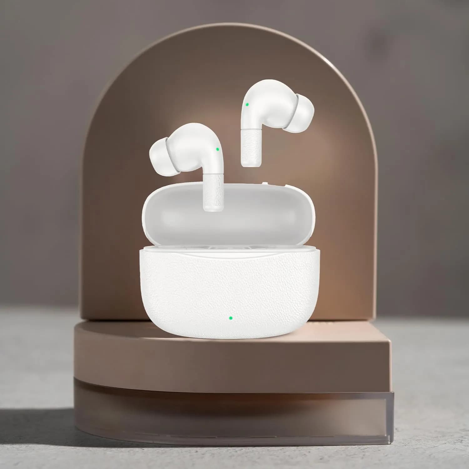 Green Lion Earbuds Santorini 2 - Noise Cancelling, White — Black 4