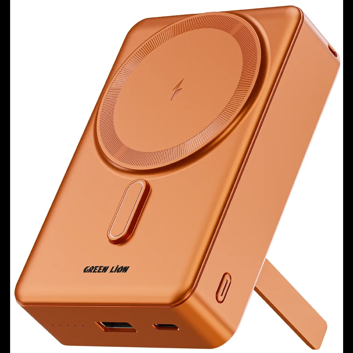 Green Lion SAN MARINO 20000mAh Power Bank with PD 20W - Orange — Black 4