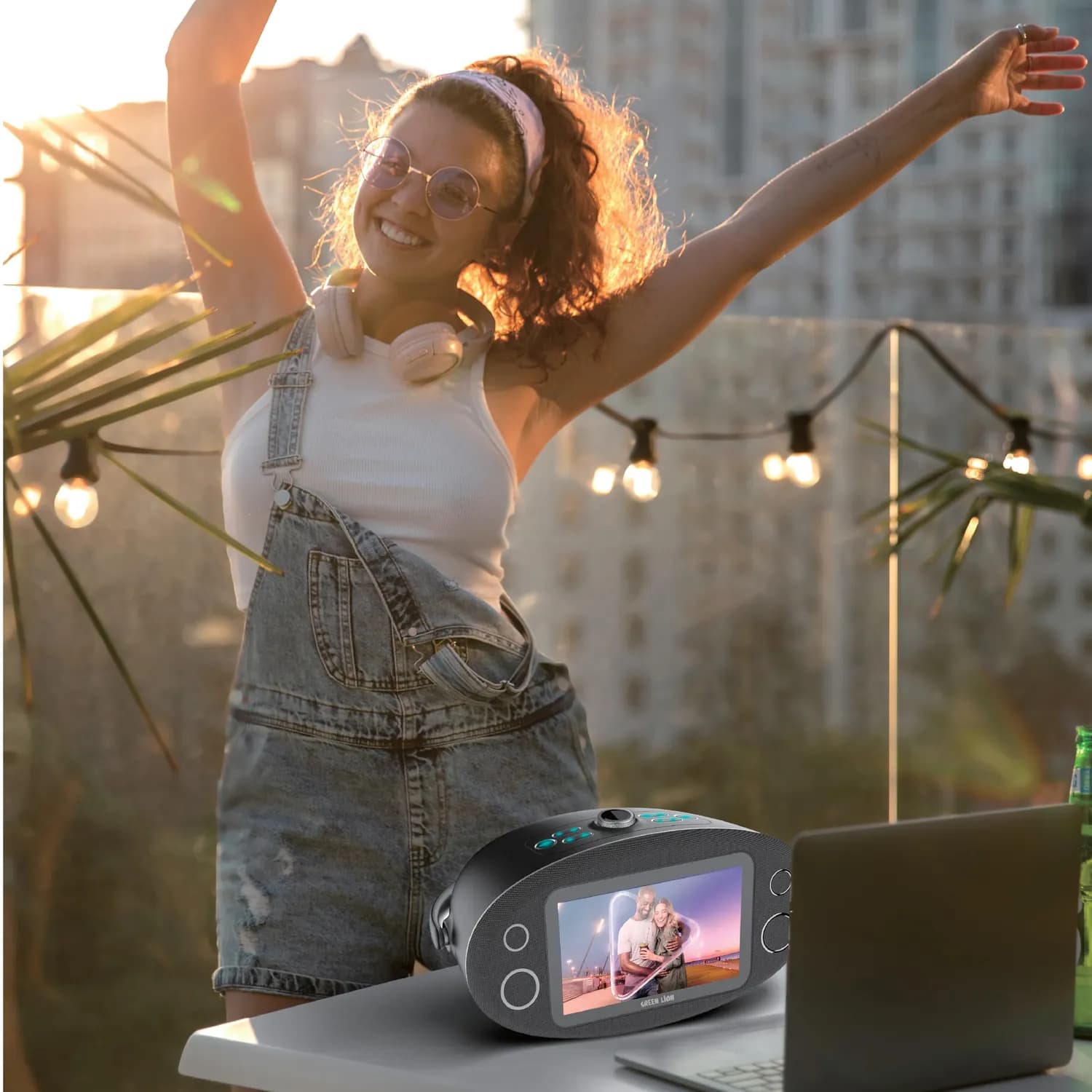 Green Lion Portable Bluetooth Speaker GL 101 - 10.1" HD Touchscreen, 80W, Black 2
