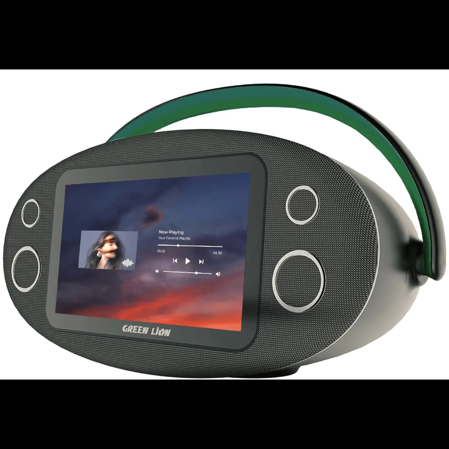 Green Lion Portable Bluetooth Speaker GL 101 - 10.1" HD Touchscreen, 80W, Black 1