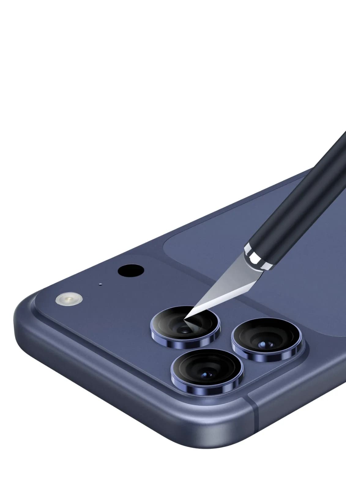 Green Lion Sapphire Camera Lens for iPhone 17 Pro Max — BlueTitanium 2