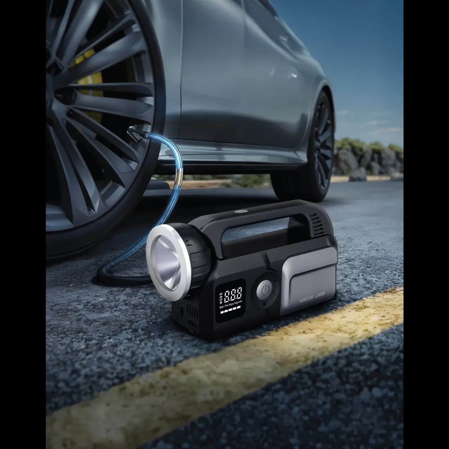 GREEN LION Car Jump Starter - 24000mAh, 120W, Grey 3