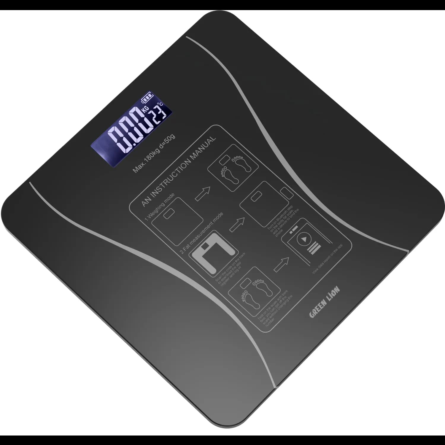 Green Lion Smart Body Scale Lite - 16 Health Metrics, Black 5