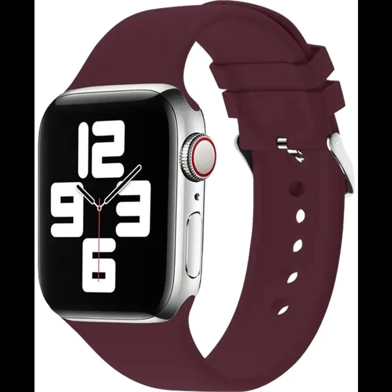 Green Lion Silicone Band - Scratch-Resistant, Wine Red 1