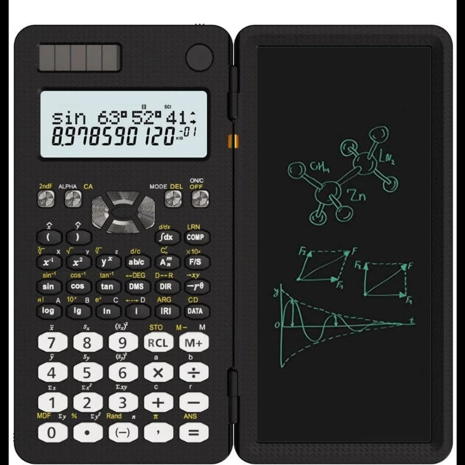Green Lion Scientific Calculator & Writing Pad - Black 1 Green Lion Scientific Calculator & Writing Pad - Black 1