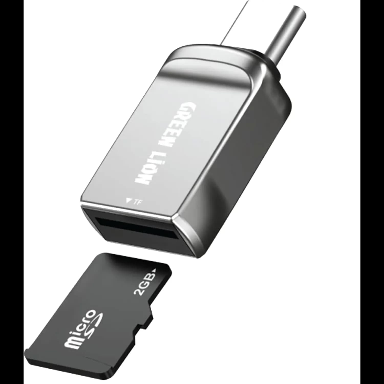 Green Lion SD Card Reader - USB-C, Silver 1 Green Lion SD Card Reader - USB-C, Silver 1