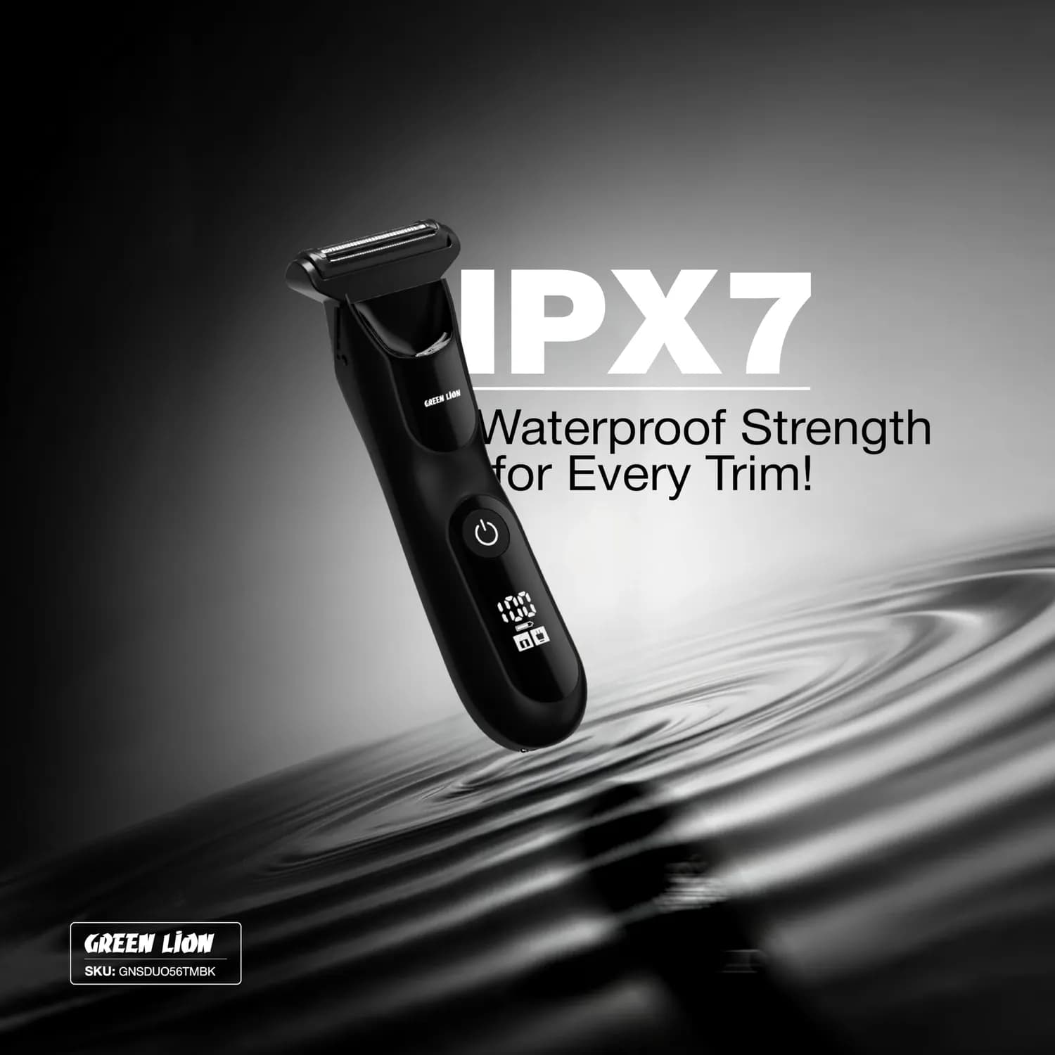 Green Lion Hair Trimmer & Shaver - 90Min, IPX7 Waterproof, Black 3