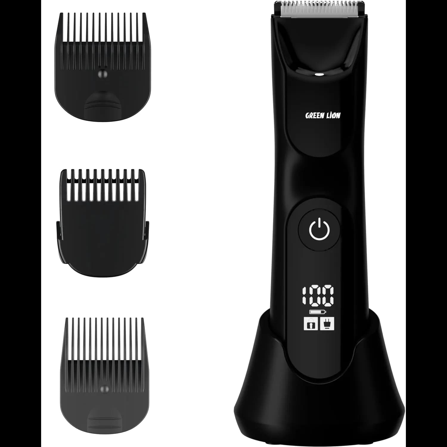 Green Lion Hair Trimmer & Shaver - 90Min, IPX7 Waterproof, Black 1 Green Lion Hair Trimmer & Shaver - 90Min, IPX7 Waterproof, Black 1
