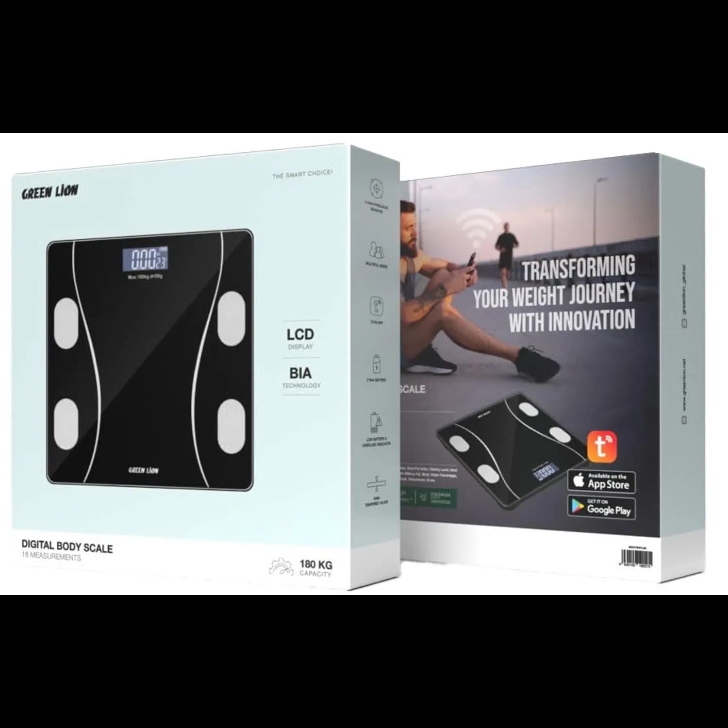 Green Lion Digital Body Scale - 18 Health Parameters, Black 4