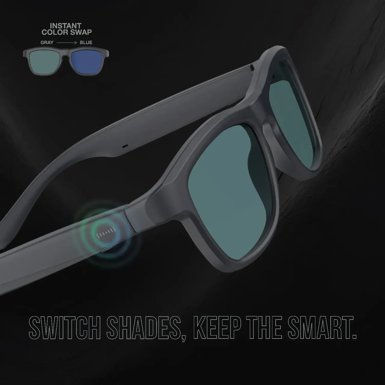 Green Lion Smart Glasses Shade Mate - Black 4