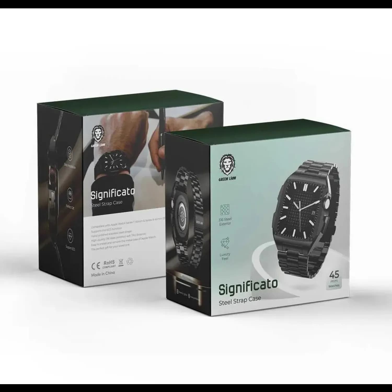Green Lion Watch Significato GNSIGSTL - Steel Strap, Black 2