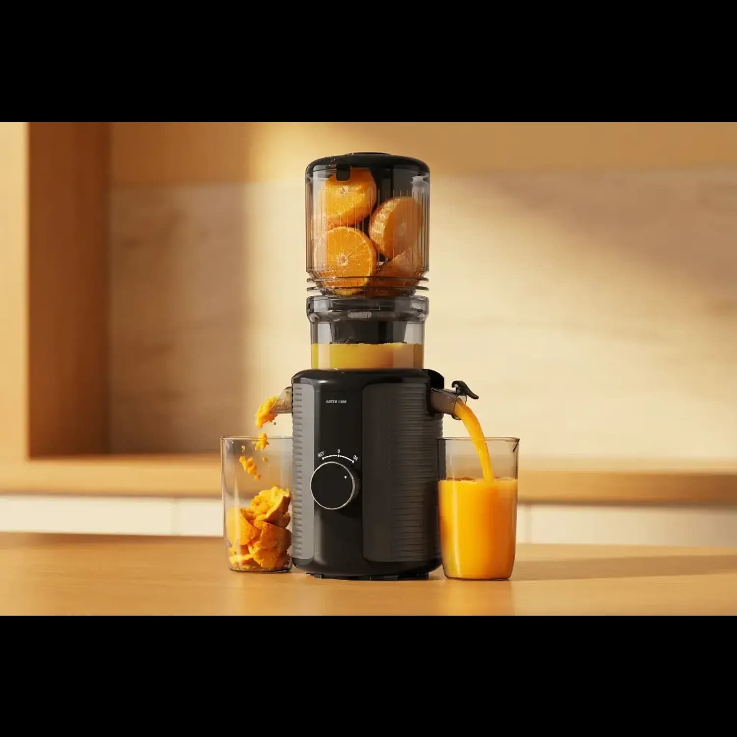 Green Lion Cold Press Juicer SLOW JUICER PRO - 1.2L, Black 3