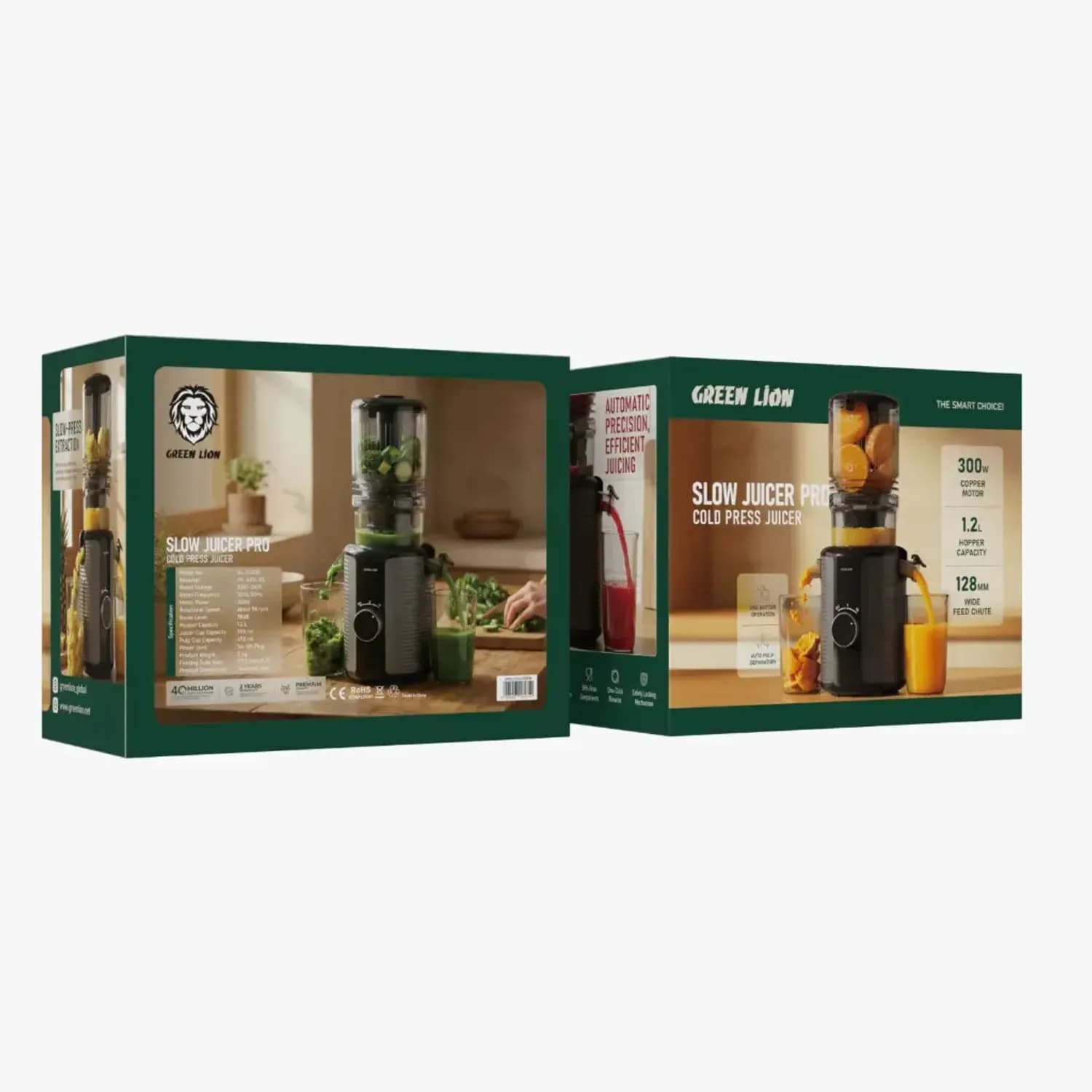 Green Lion Cold Press Juicer SLOW JUICER PRO - 1.2L, Black 4
