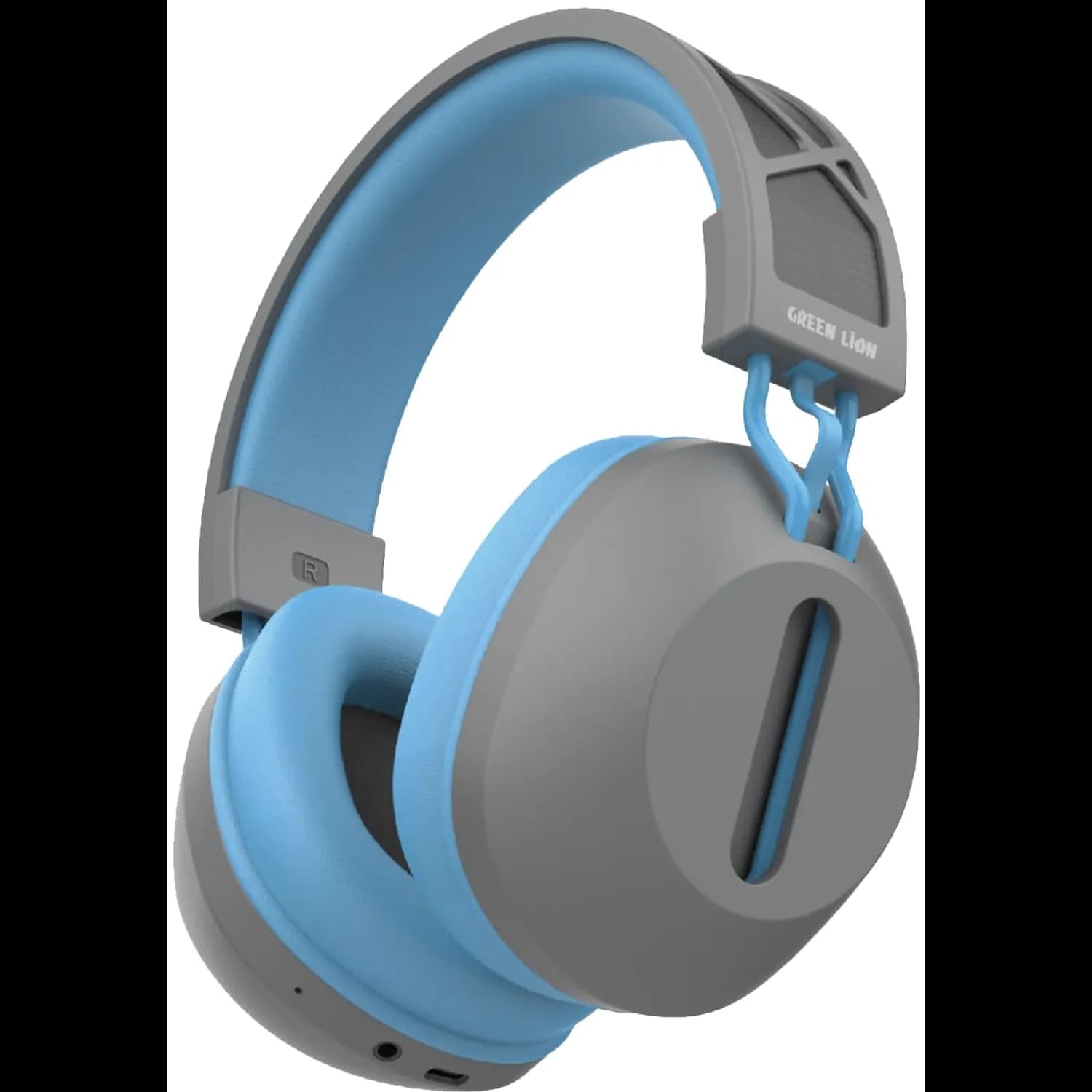 Green Lion Headphones SolarEcho ANC - 30H Battery, Gray/Blue 1 Green Lion Headphones SolarEcho ANC - 30H Battery, Gray/Blue 1