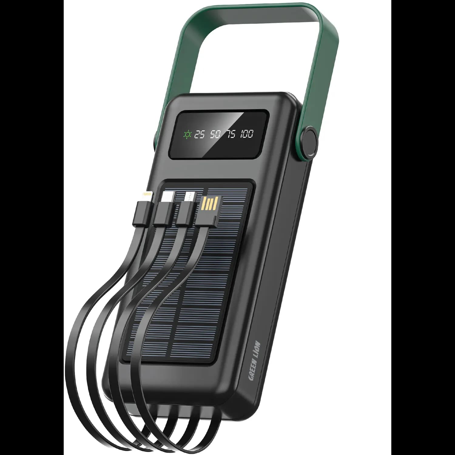 Green Lion Power Bank Solar Max 30000mAh - Black 1 Green Lion Power Bank Solar Max 30000mAh - Black 1