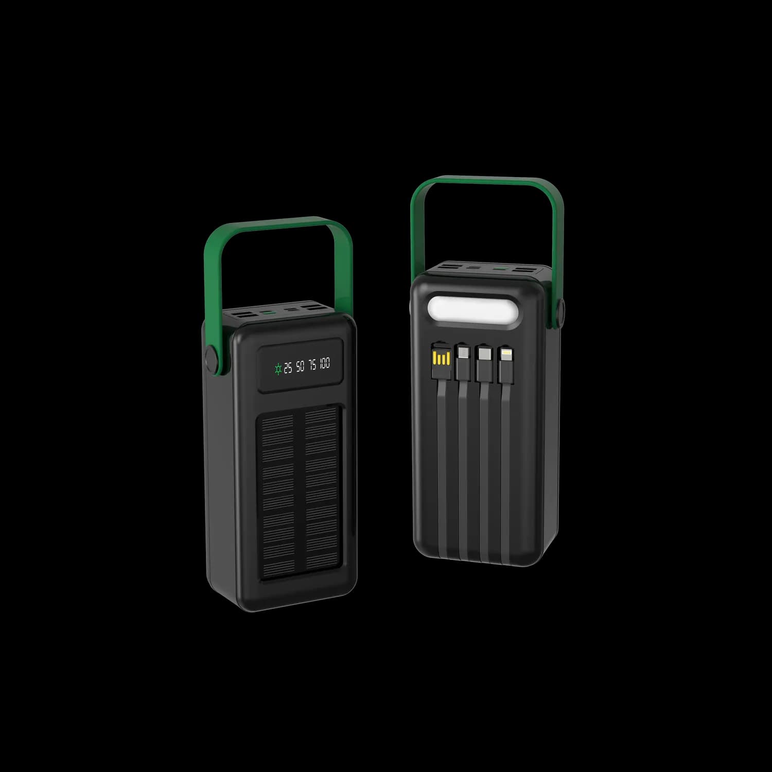 Green Lion Solar Max 50000mAh Power Bank - Black 4