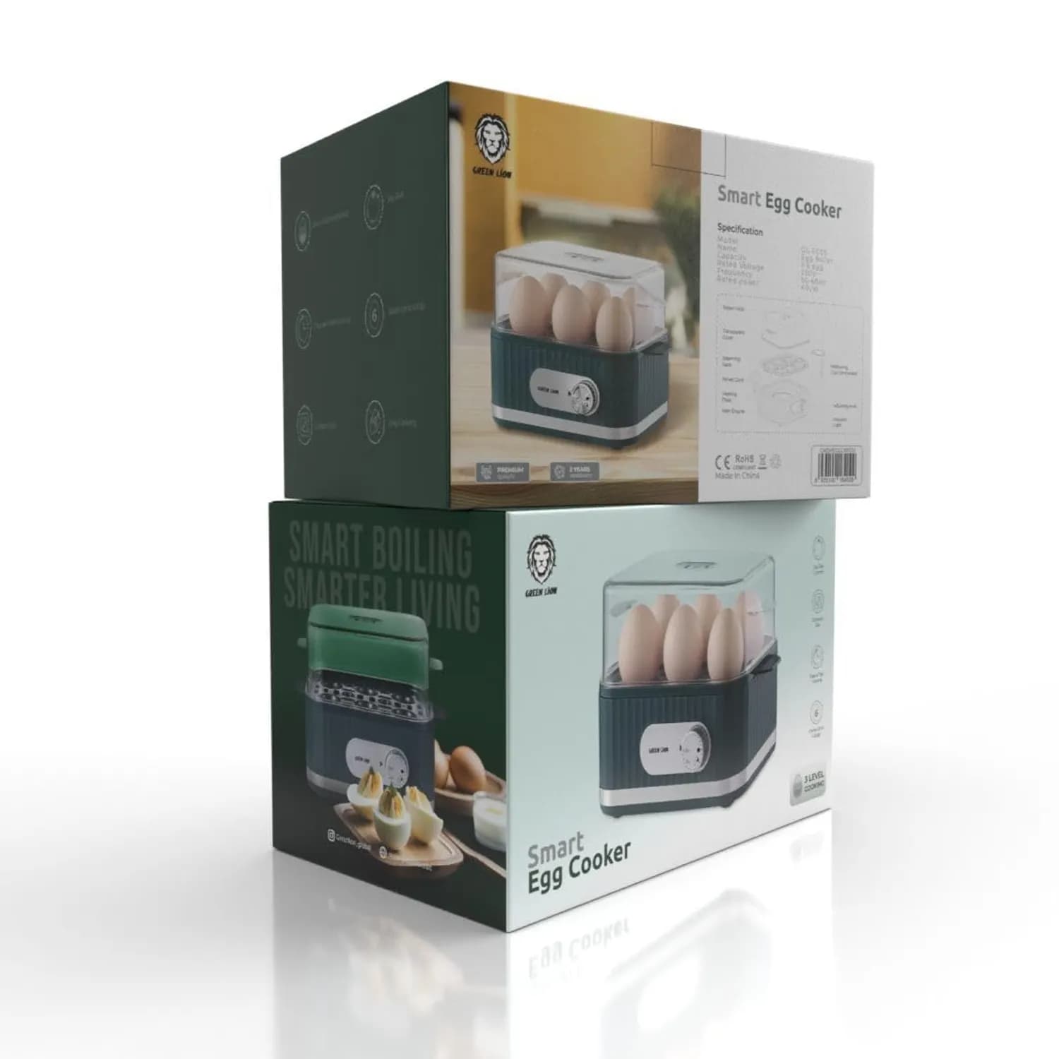 Green Lion Egg Cooker - Smart, Green 4