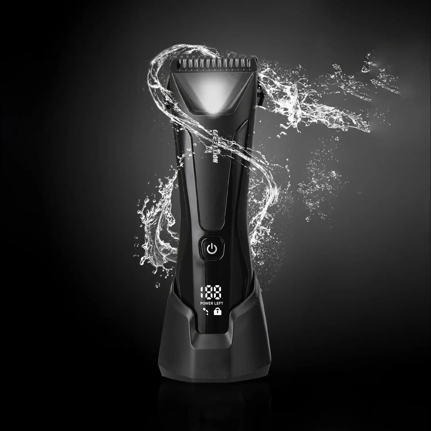 Green Lion Trimmer - 4-in-1 Grooming Kit, 6500RPM, Black 3