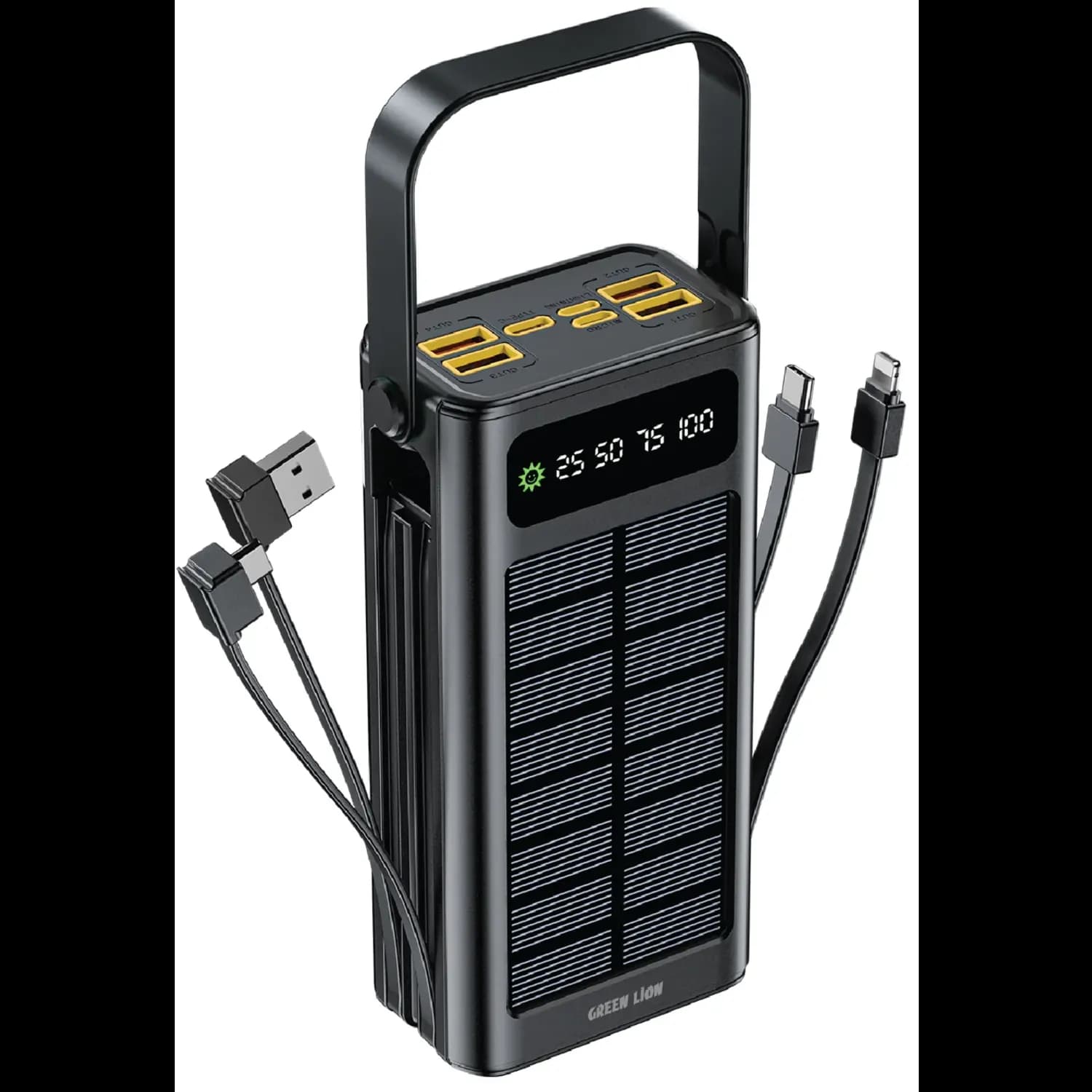 Green Lion Solar X 30000mAh Power Bank with PD 20W - Black 1