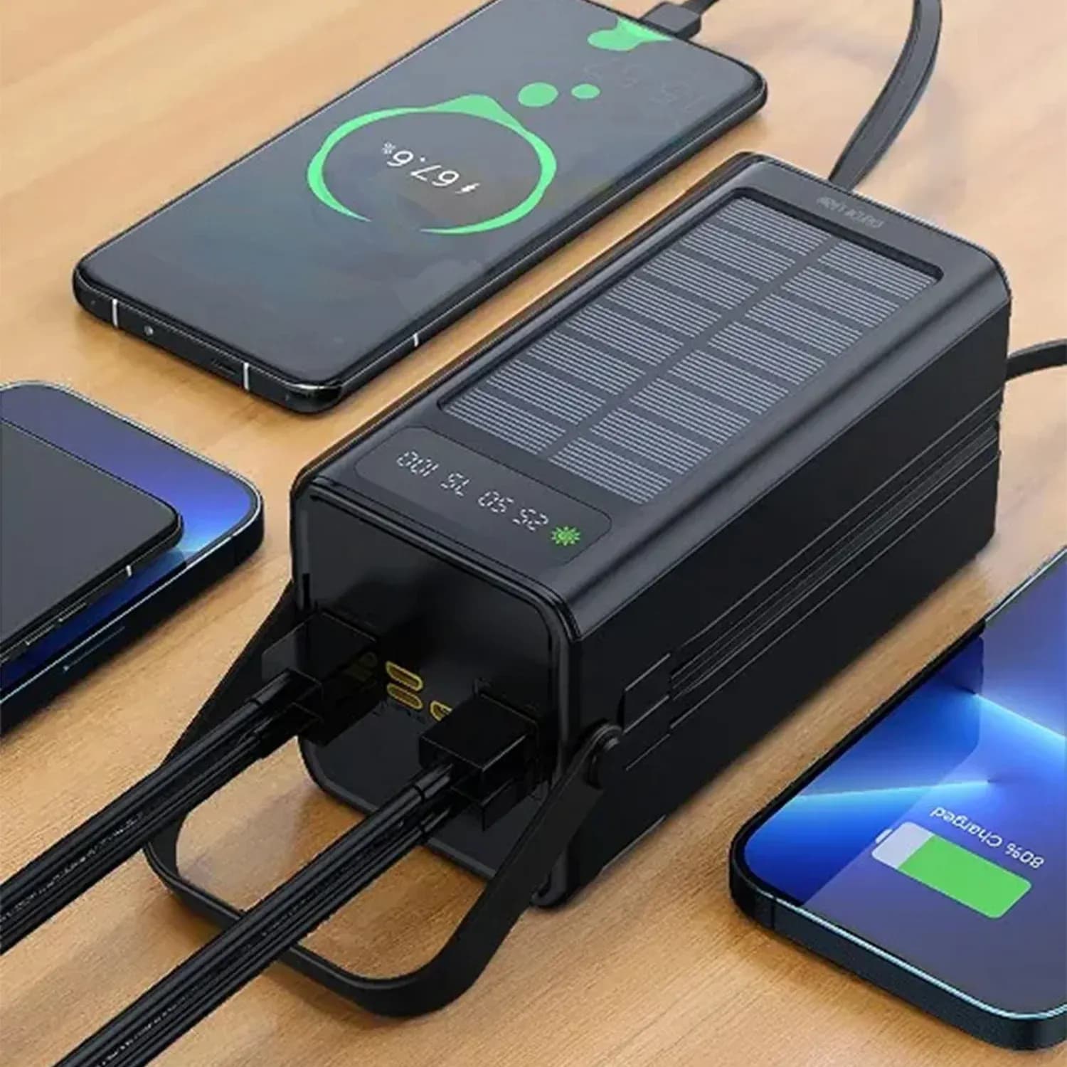 Green Lion Power Bank Solar X 60000mAh PD 20W - Black 2