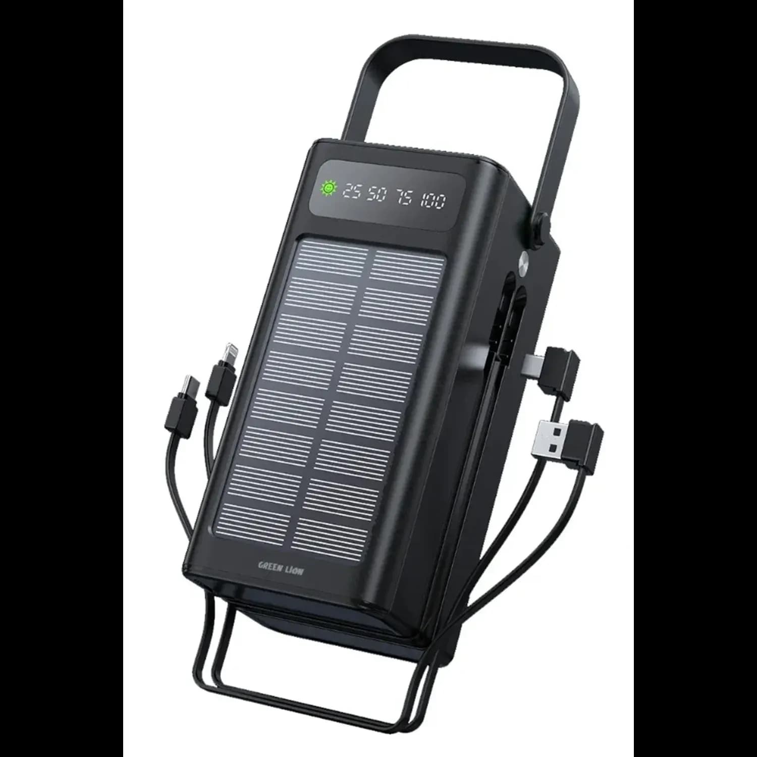 Green Lion Power Bank Solar X 60000mAh PD 20W - Black 4