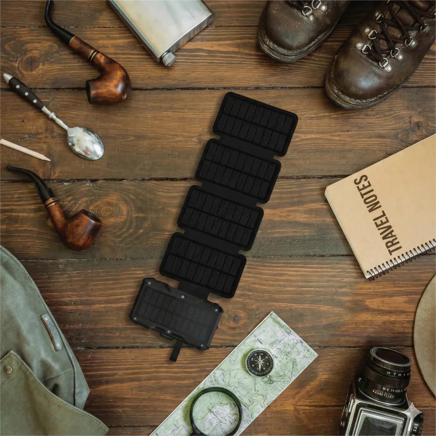 Green Lion Power Bank - 20000mAh Solar, Waterproof, Black 2