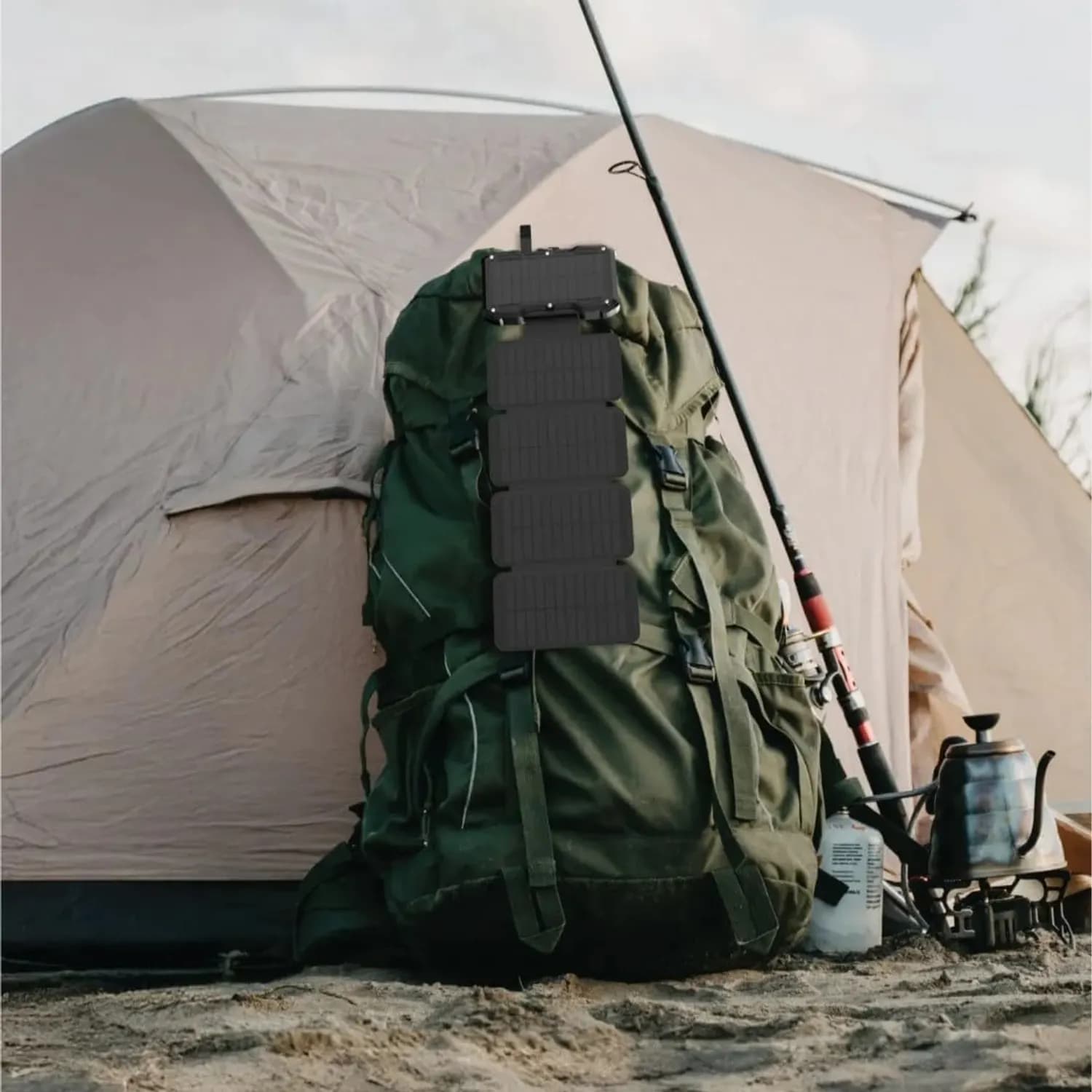 Green Lion Power Bank - 20000mAh Solar, Waterproof, Black 3