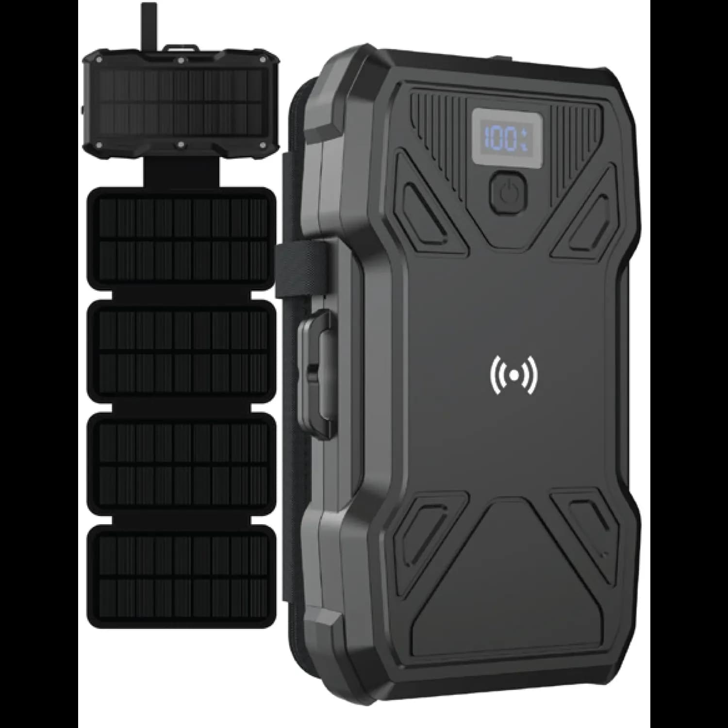 Green Lion Power Bank - 20000mAh Solar, Waterproof, Black 1