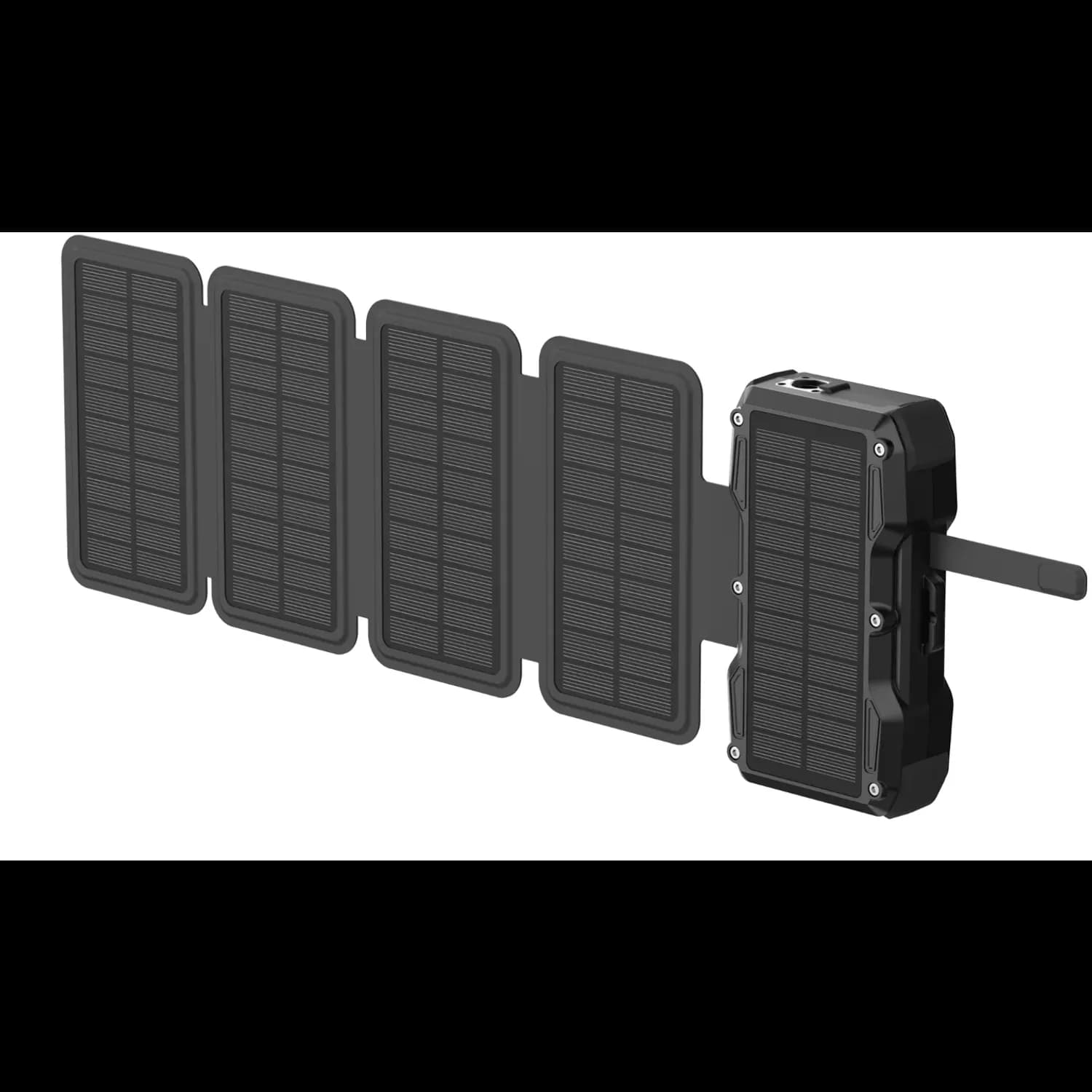 Green Lion 5-Panel Solar Power Bank , 30000mAh, Solar 20W Charging - Black 5