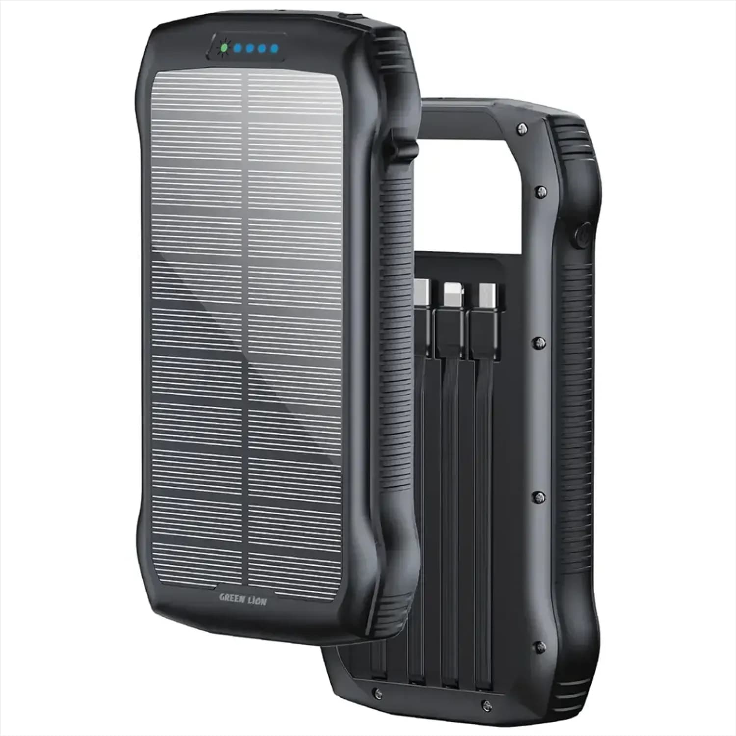 GREEN LION Power Bank 20000mAh 20W PD Solar - Black 1 GREEN LION Power Bank 20000mAh 20W PD Solar - Black 1
