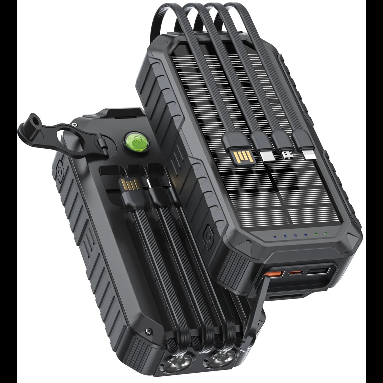 Green Lion Power Bank - 20000mAh Solar & Hand Crank, Dual Flashlight 1