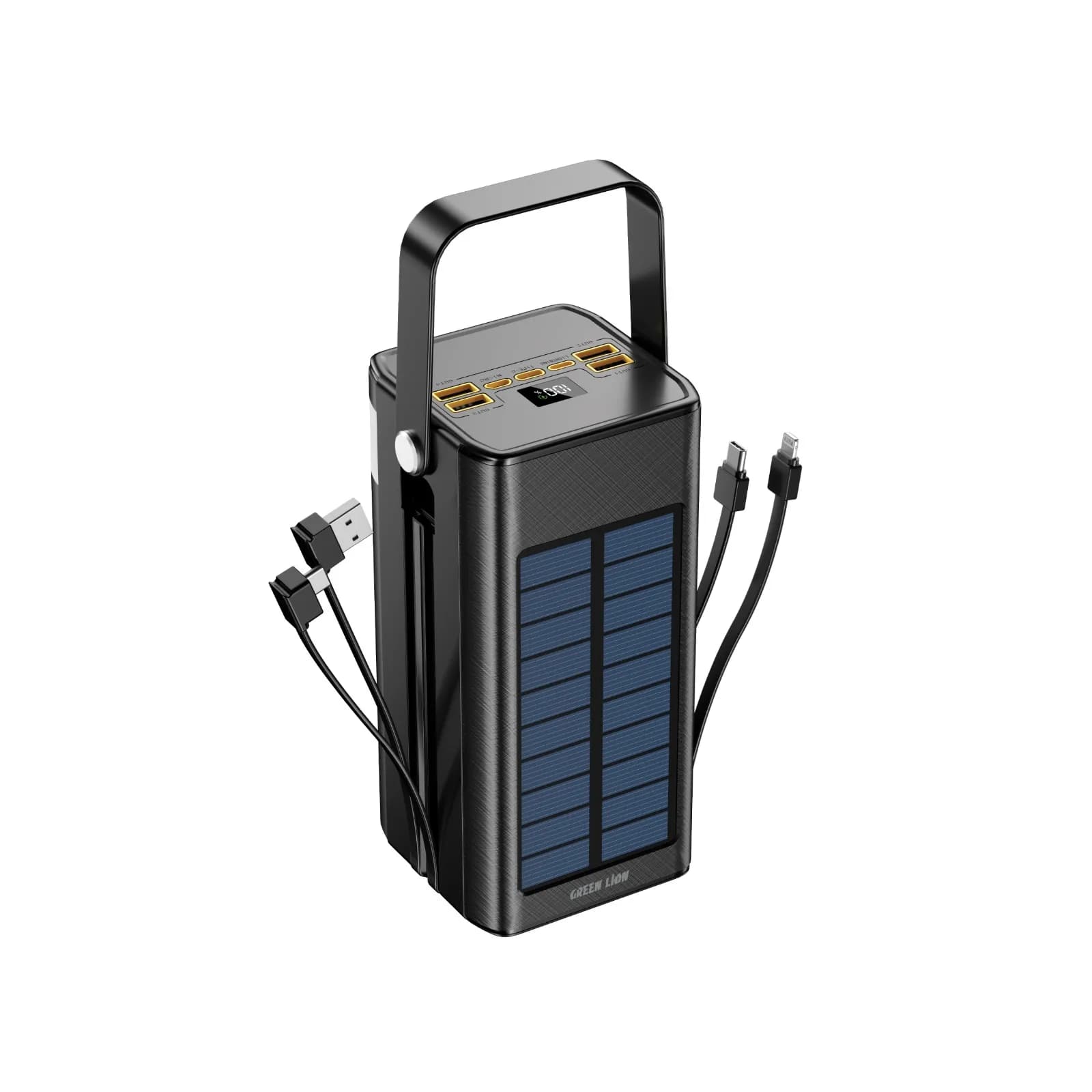 Green Lion Power Bank Solar X 80000mAh PD 20W - Black 2