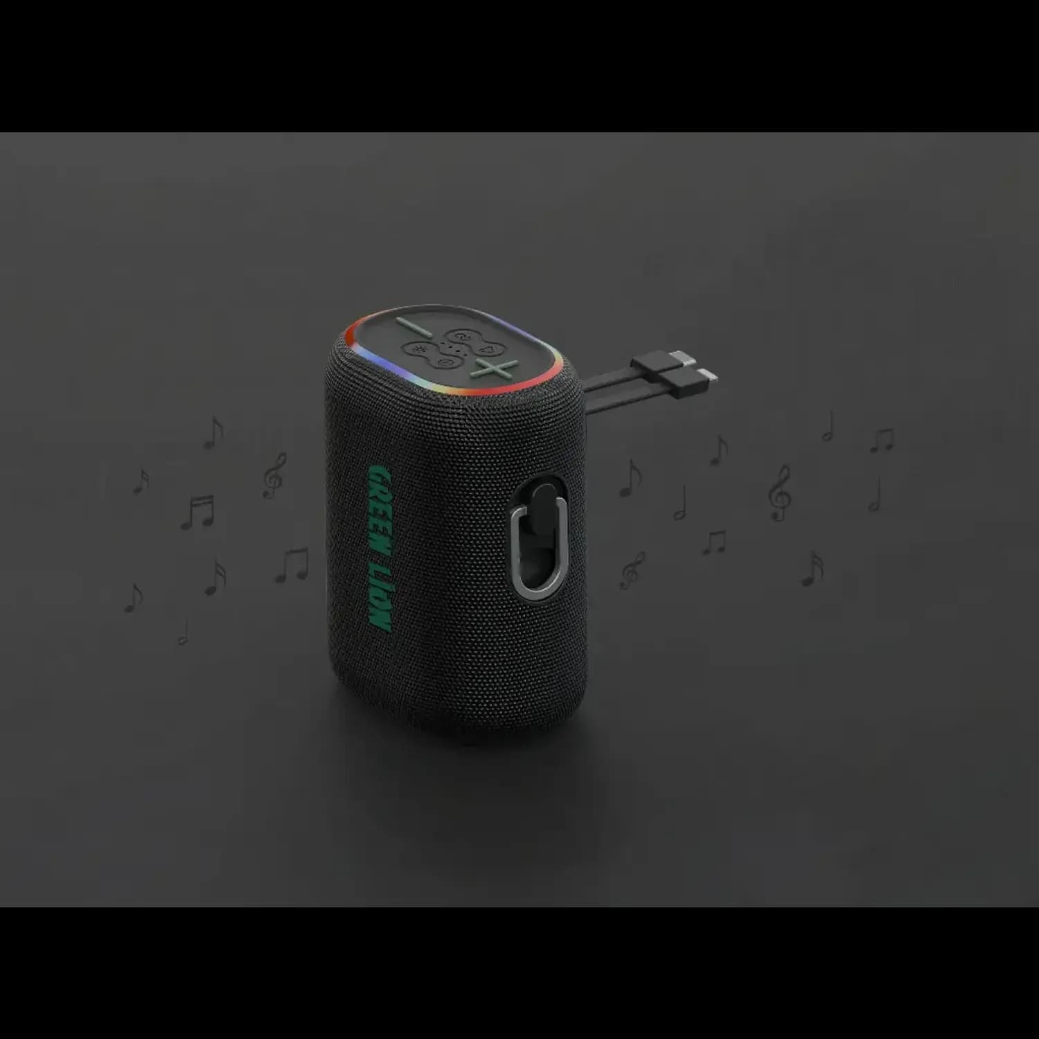 Green Lion Speaker WAVE 10 - 5000mAh Power Bank, Black 2
