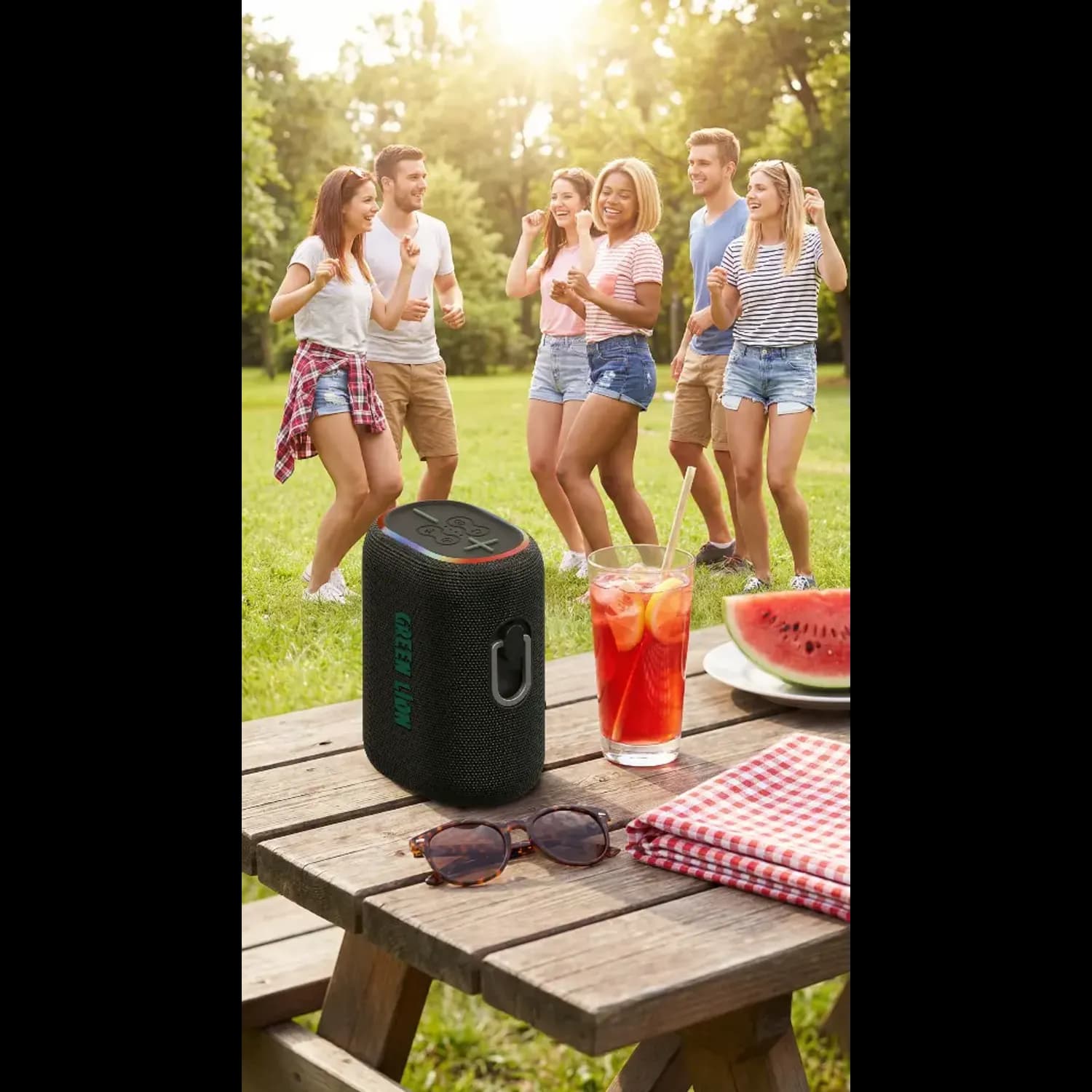Green Lion Speaker WAVE 10 - 5000mAh Power Bank, Black 3